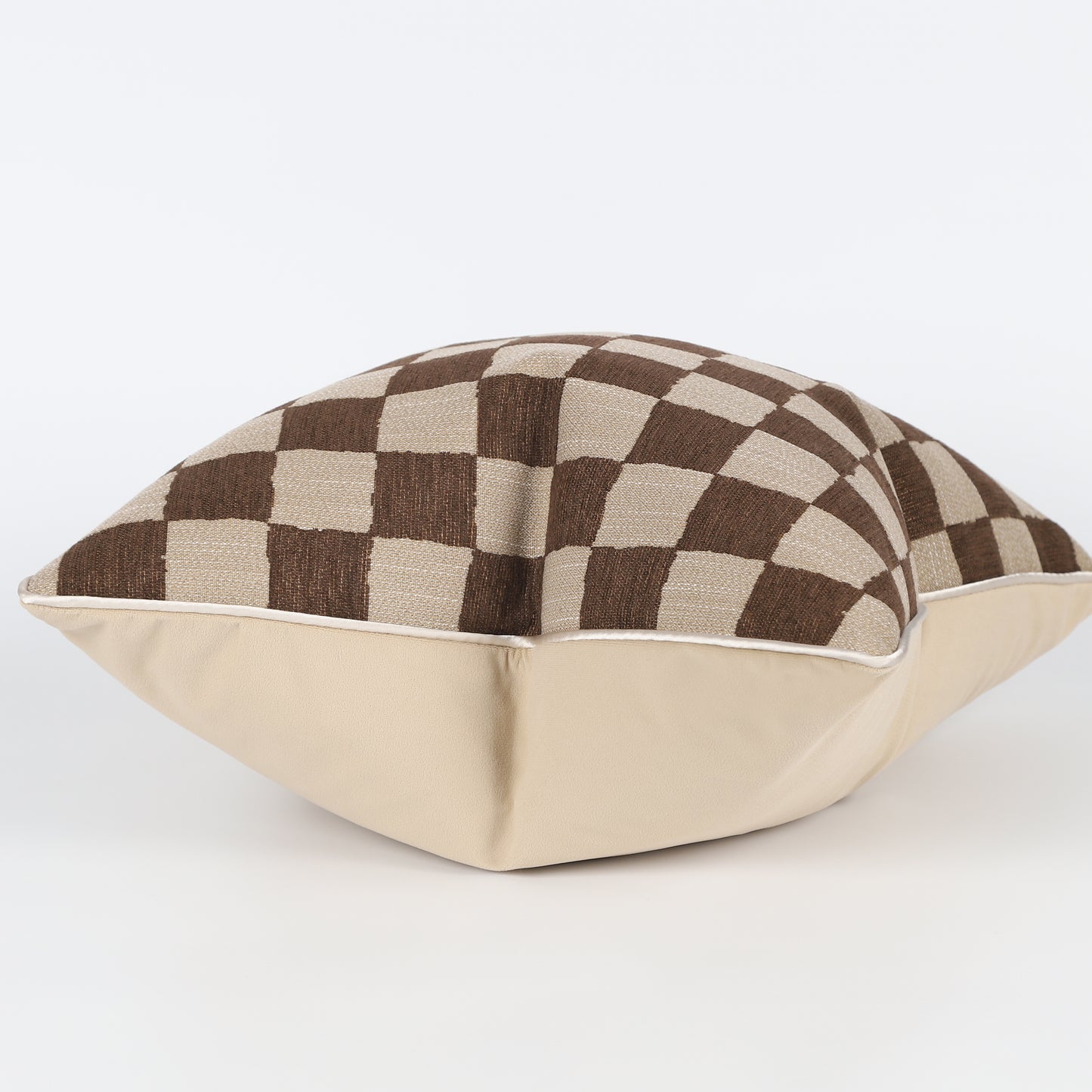Retro Checker Pattern Throw Pillow