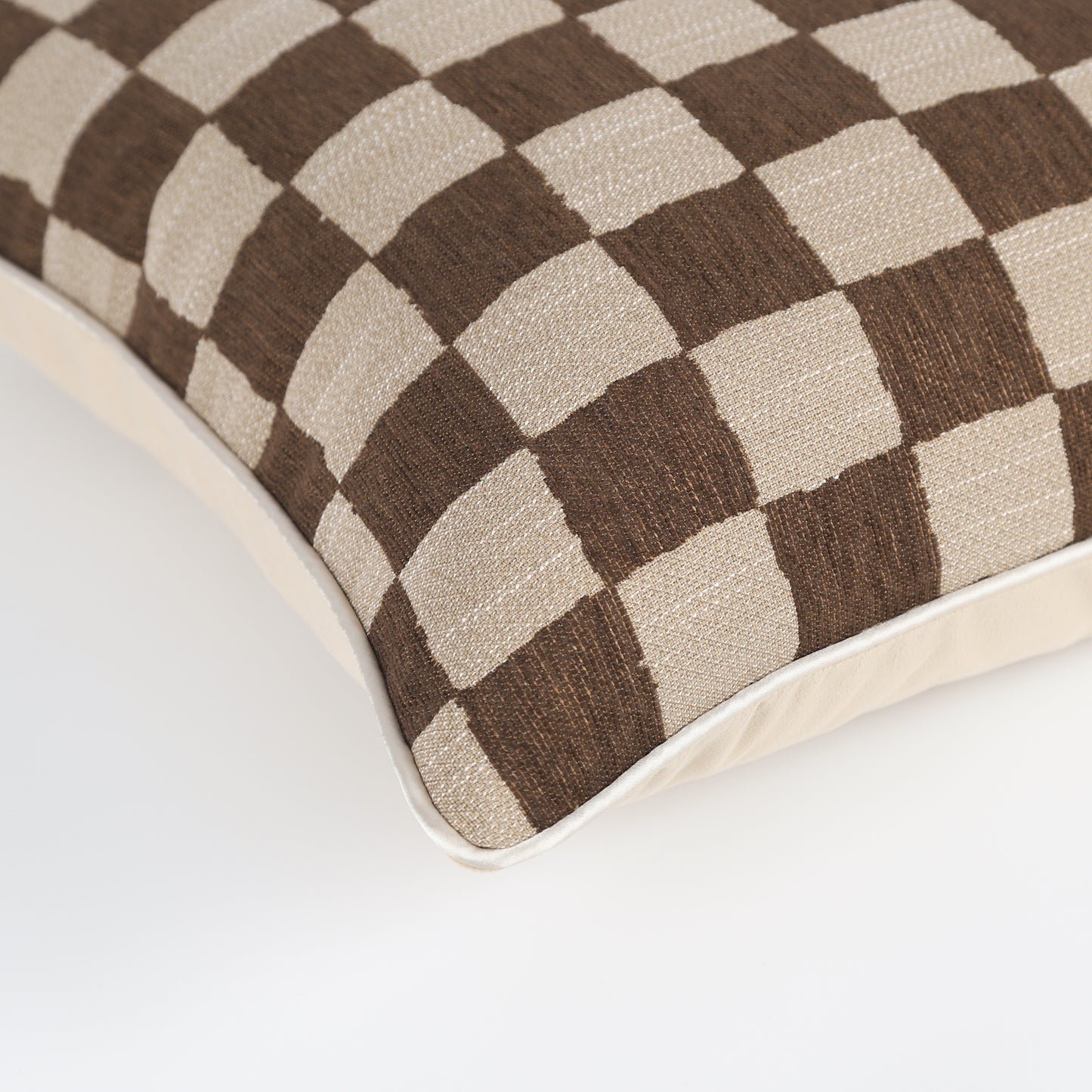 Retro Checker Pattern Throw Pillow