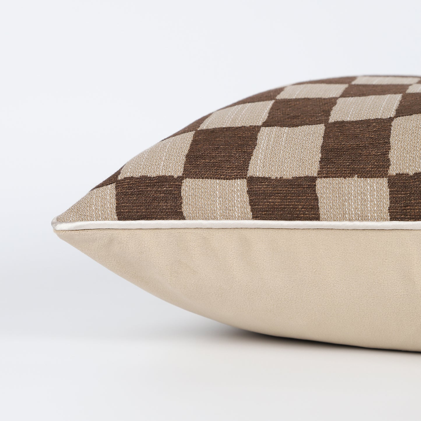 Retro Checker Pattern Throw Pillow